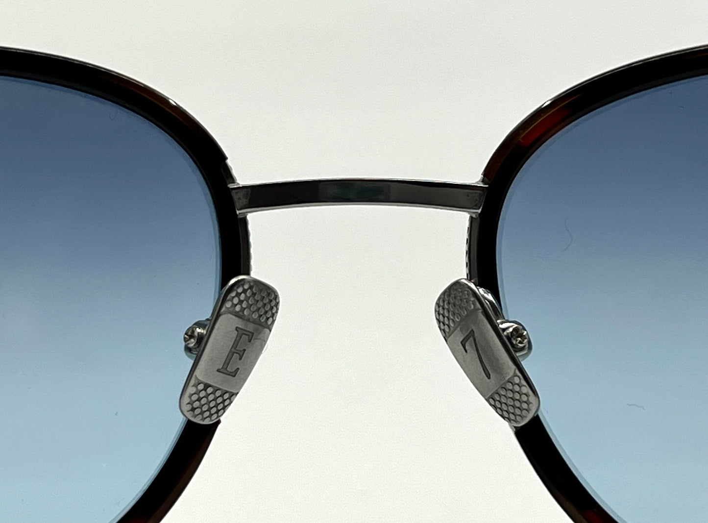 Entourage of 7 “Robbie” Titanium Sunglasses w/New Gradient Tinted Custom Lenses-Full Kit/Unworn