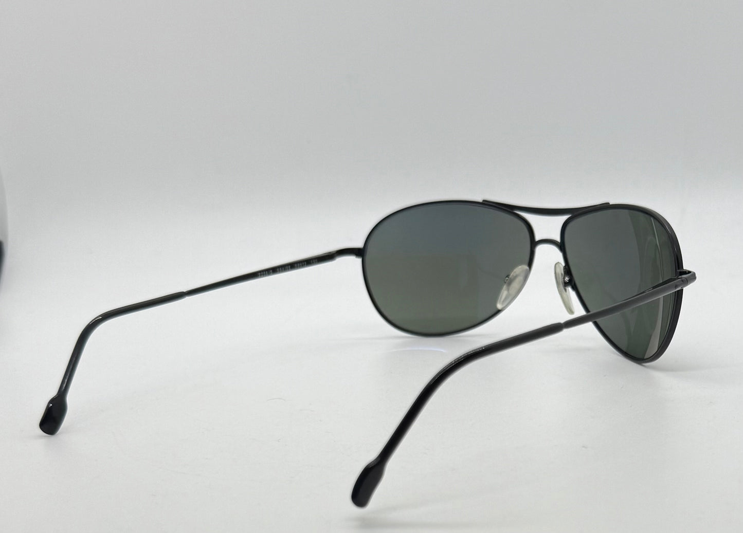 PERSOL 2256-S 594/58 Vintage Black Aviators w/ Polarized Lenses-Deadstock