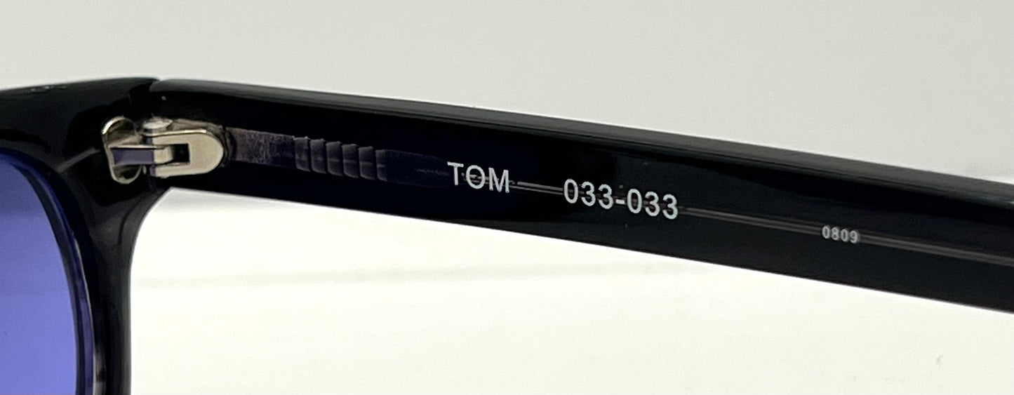 FICTION by l.a. Eyeworks TOM 033 Sunglasses-w/ New, Solid MIDNIGHT VIOLET Custom Lenses
