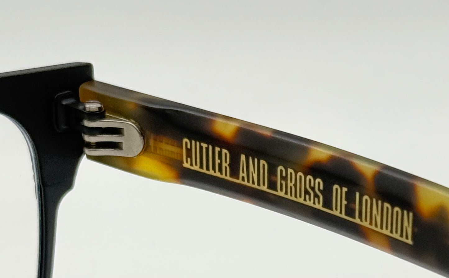 Cutler and Gross CGOP1366-03-Matte Black/Tortoise-56mm-Handmade in Italy-Full Kit