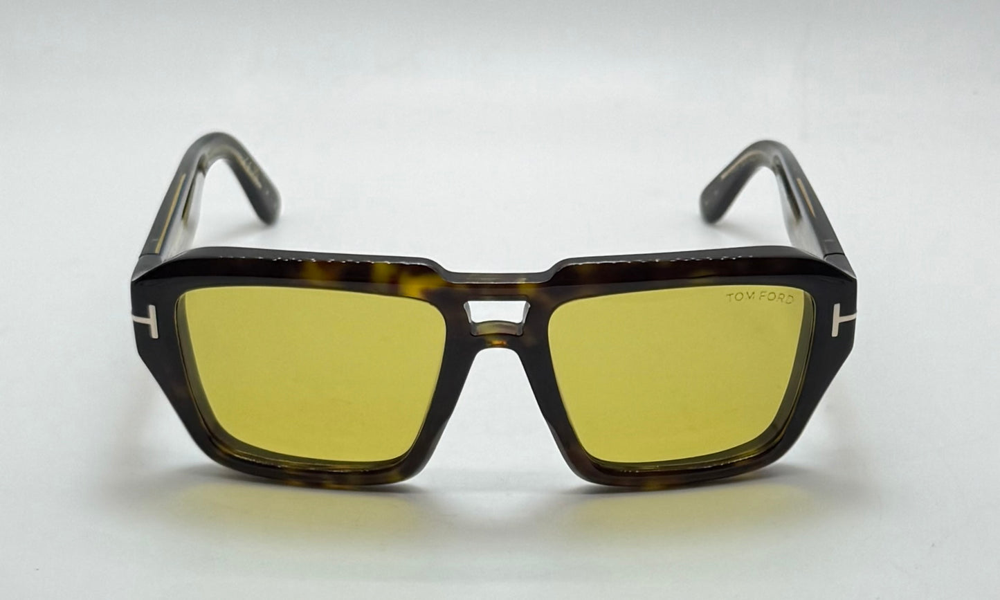 Tom Ford TF1202 52E ICON Collection Sunglasses-Zeiss Yellow Lenses-Full Kit-New