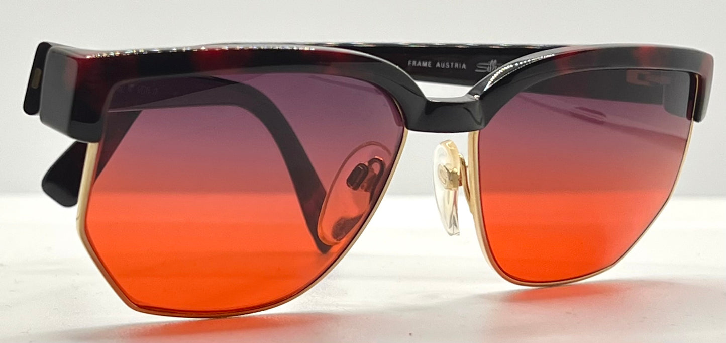 Silhouette V6054 M6067 Vintage Sunglasses w/New Custom Sunset Gradient Lenses-Austria