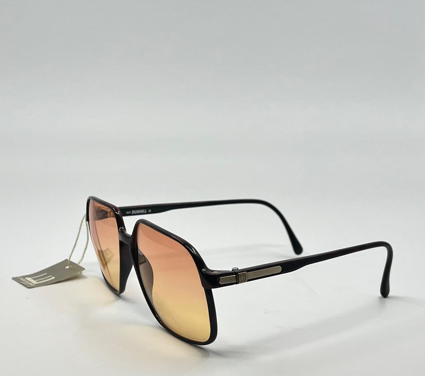 Dunhill 6106 Carbon Fibre Vintage Sunglasses Vintage w/New, Custom Lens + Original Cylindrical Case