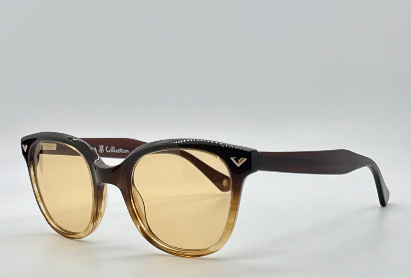 Victory Collection-Garfield 210 COF Vintage Sunglasses w/New Day/Night Custom Amber Tint Lenses