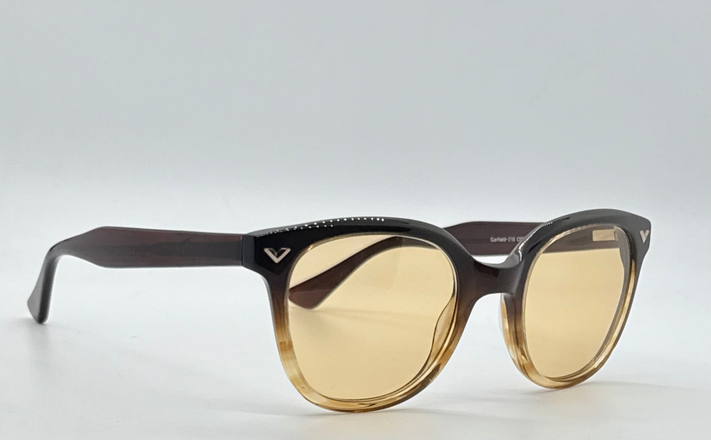 Victory Collection-Garfield 210 COF Vintage Sunglasses w/New Day/Night Custom Amber Tint Lenses