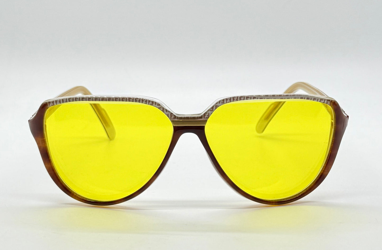 Fendi by Lozza FV48 Vintage Sunglasses w/New, Custom Yellow Day/Night Tint Lenses