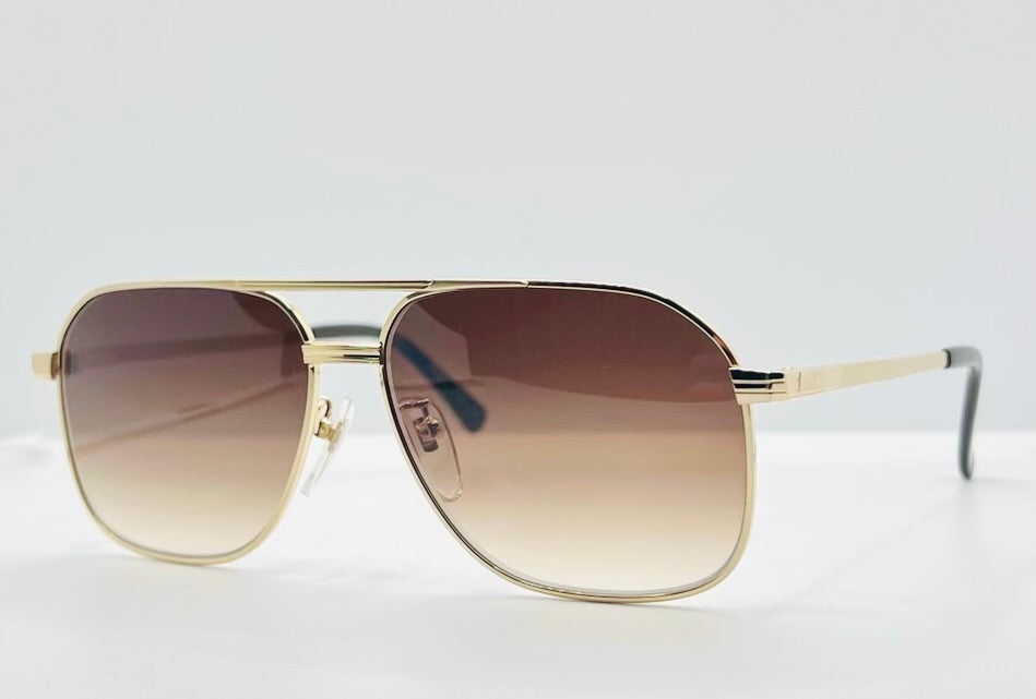 CULTURE HOUSE No. 375 – Vintage Japanese Deadstock Sunglasses | w/ New, Custom Tobacco Gradient Lenses (TITAN-P)