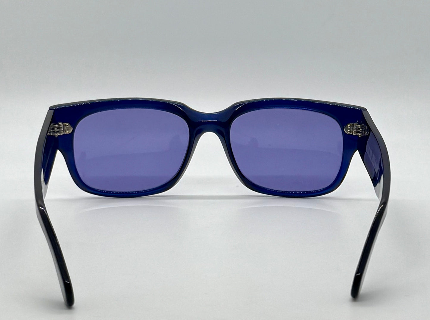 Cutler and Gross M1016 CNB Sunglasses w/New Solid Soft Plum/Purple Tint Custom Lenses-Rare Blue-56mm-Handmade in Italy