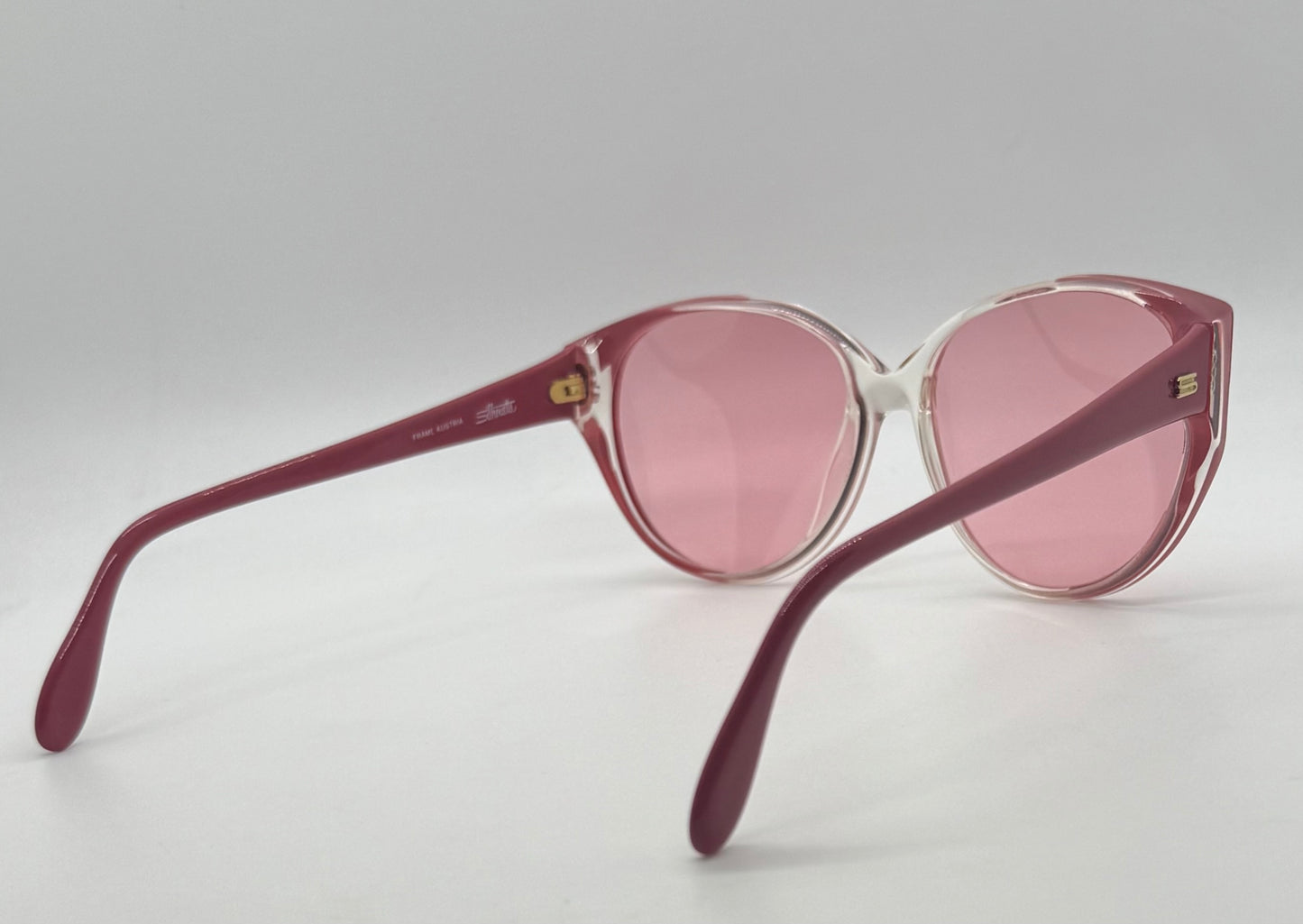 Silhouette M1149/20 C2740 Vintage Cat Eye Sunglasses w/New Pink Custom Lenses-58mm-Austria