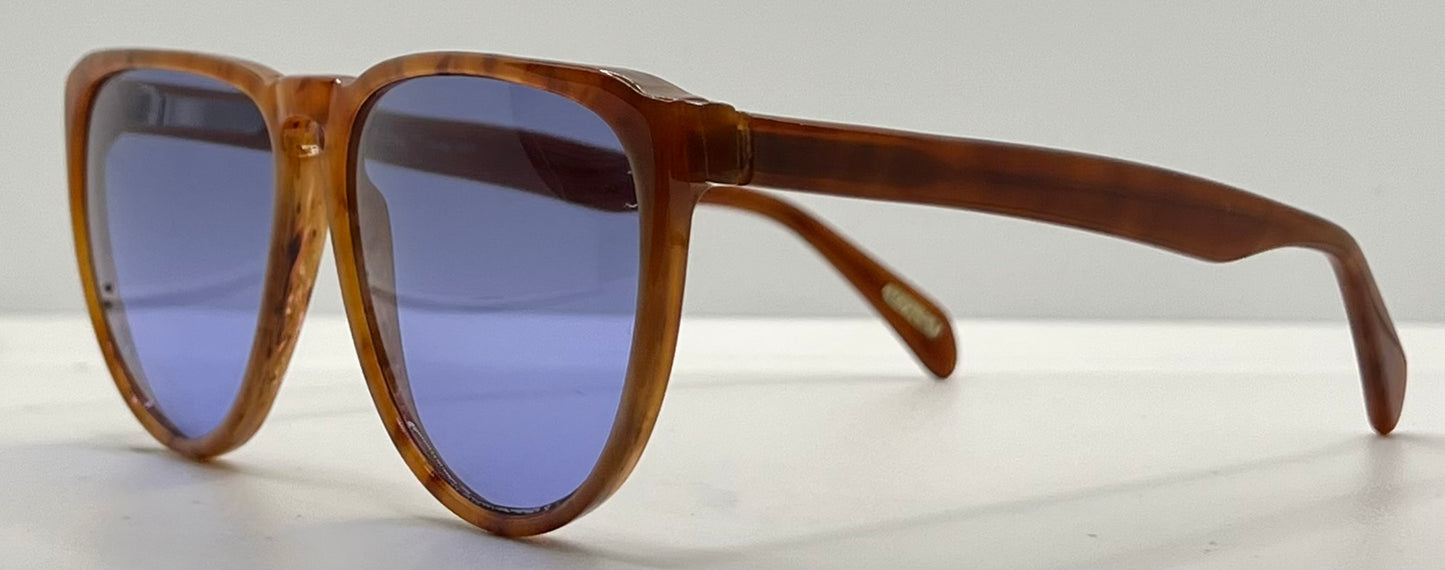 Gianni Versace 465 909 Vintage Sunglasses w/New Solid Blue Custom Lenses-54mm-Unworn/NOS
