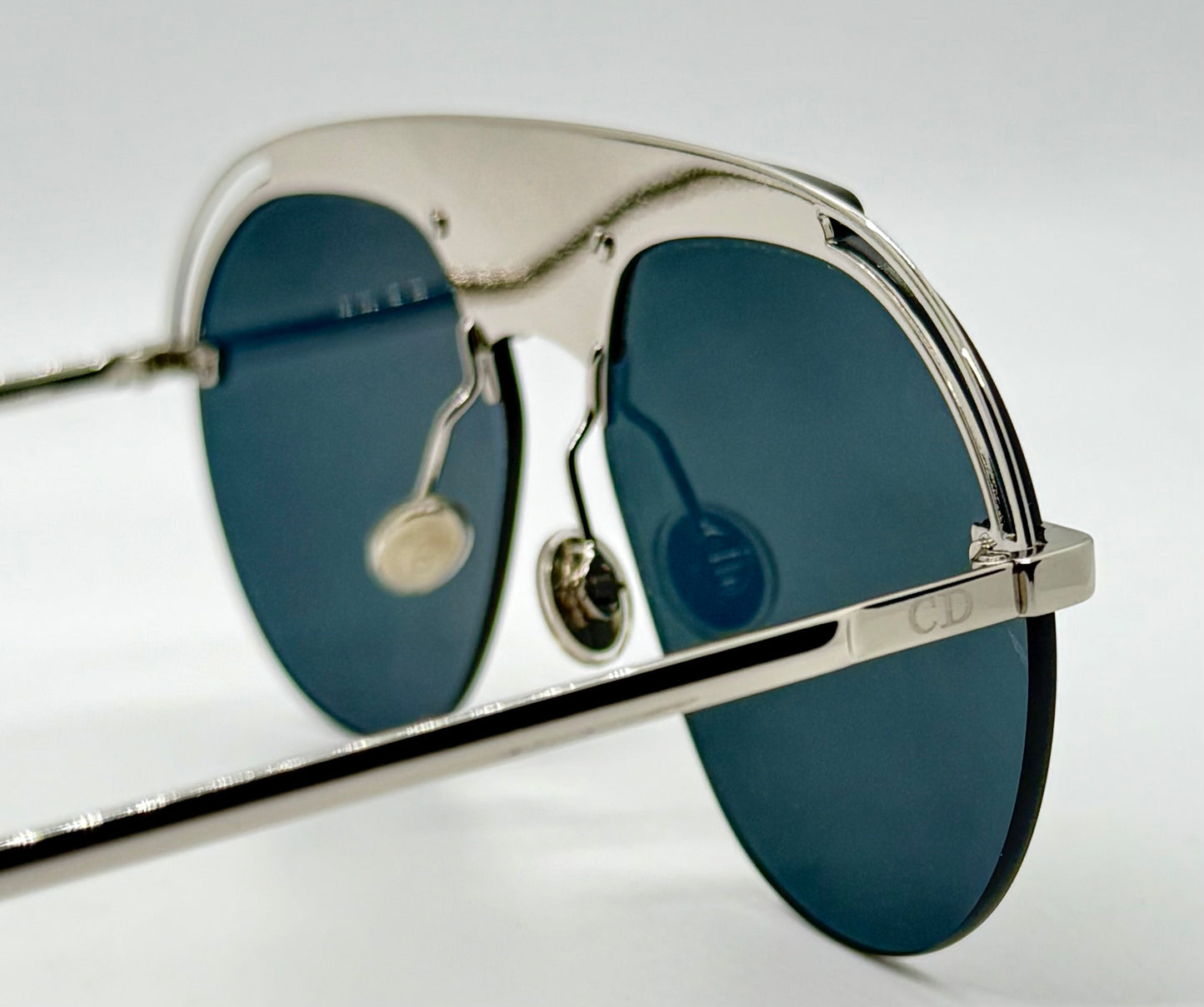 Dior CSA2K Dio(r)evolution Sunglasses Black/Nickel Grey-Full Kit-New/Unworn