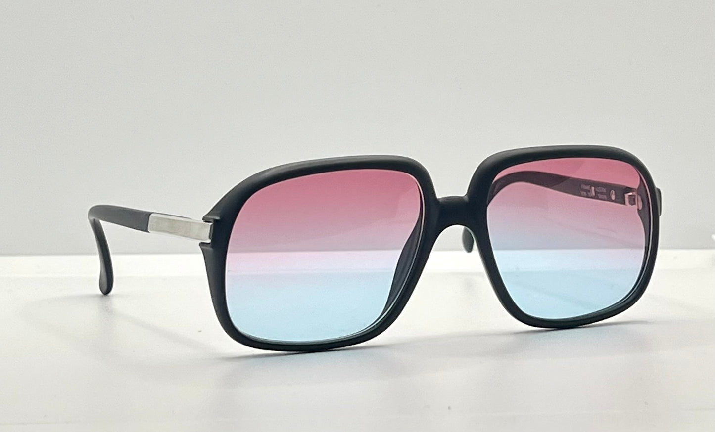COBRA 3038 Vintage Optyl Sunglasses w/ New, Custom Rose to Ice Blue Gradient Lenses-Deadstock-Austria