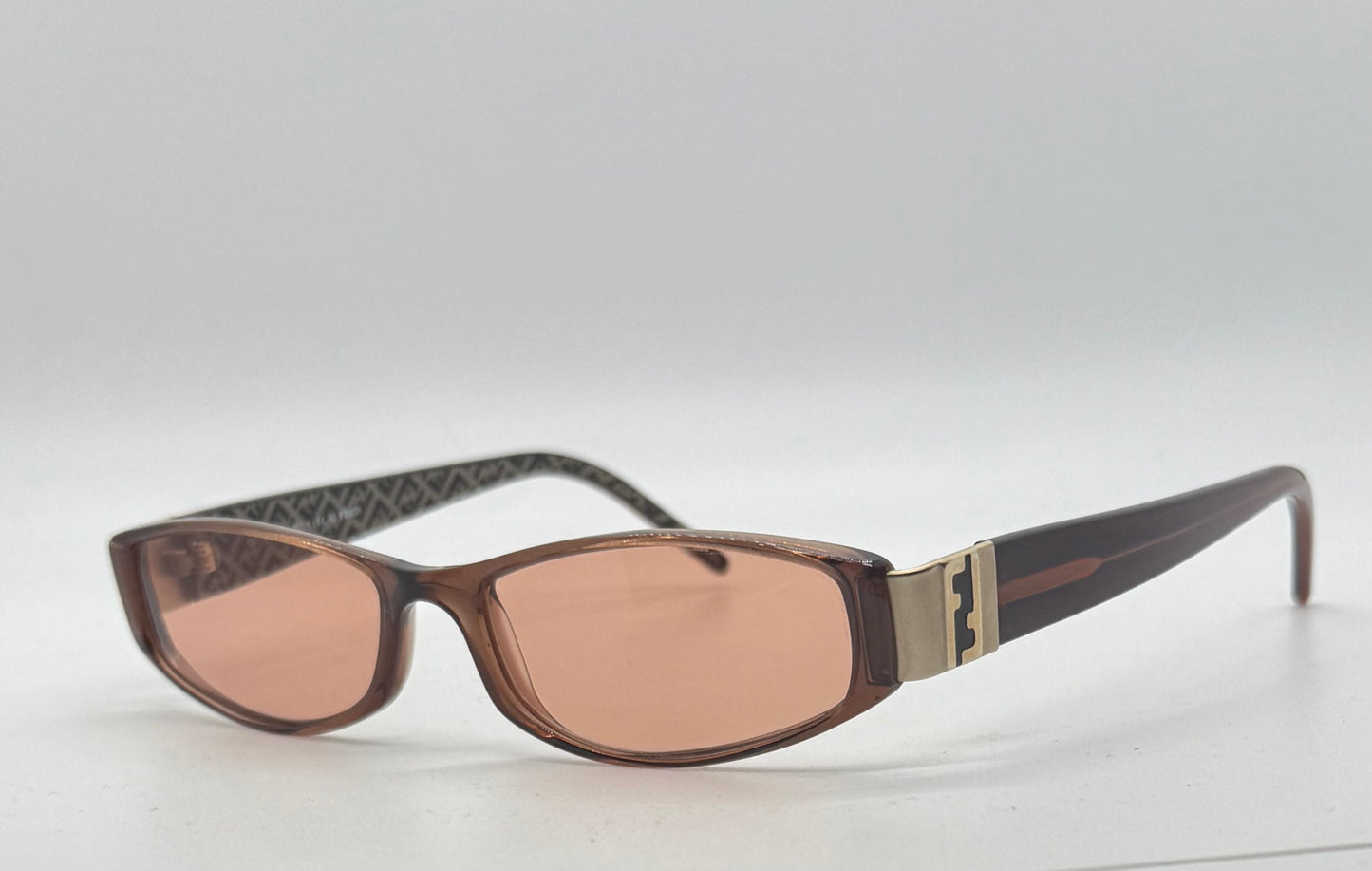 Fendi F645 238 Vintage Sunglasses–FF Monogram Arms-Deadstock/Unworn Italy