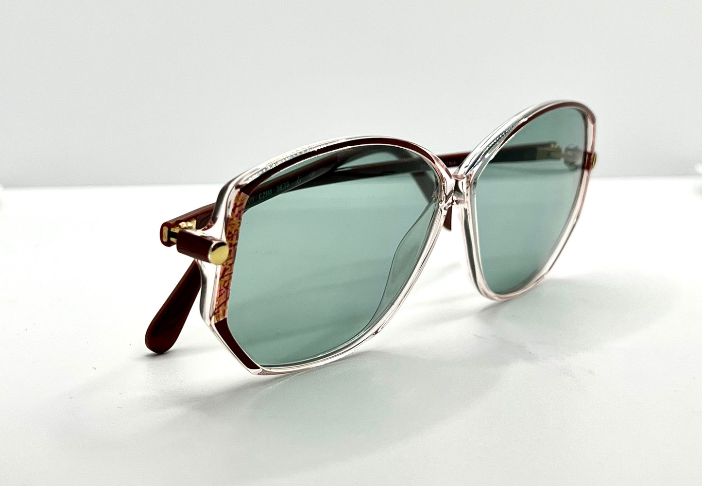 Silhouette SPX M1793 Vintage Sunglasses w/New, Custom Aquamarine Lenses-Deadstock-Austria