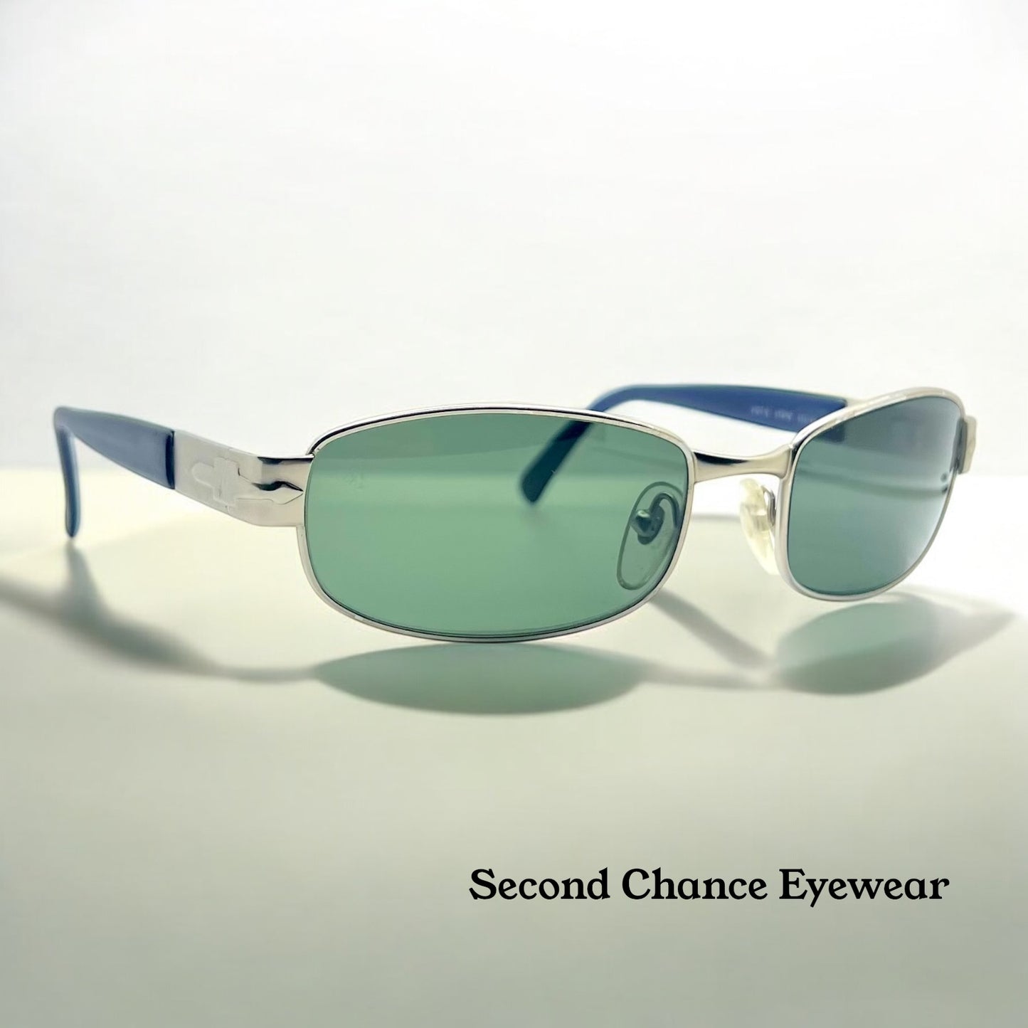 PERSOL 2101-S 57 19 523/31 135-Vintage Sunglasses with green lenses-DEADSTOCK - FULL KIT