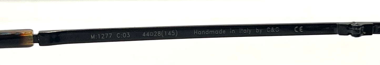 Cutler and Gross 1277 C03 Round Tortoise Sunglasses– New/Unworn-Full Kit-44mm