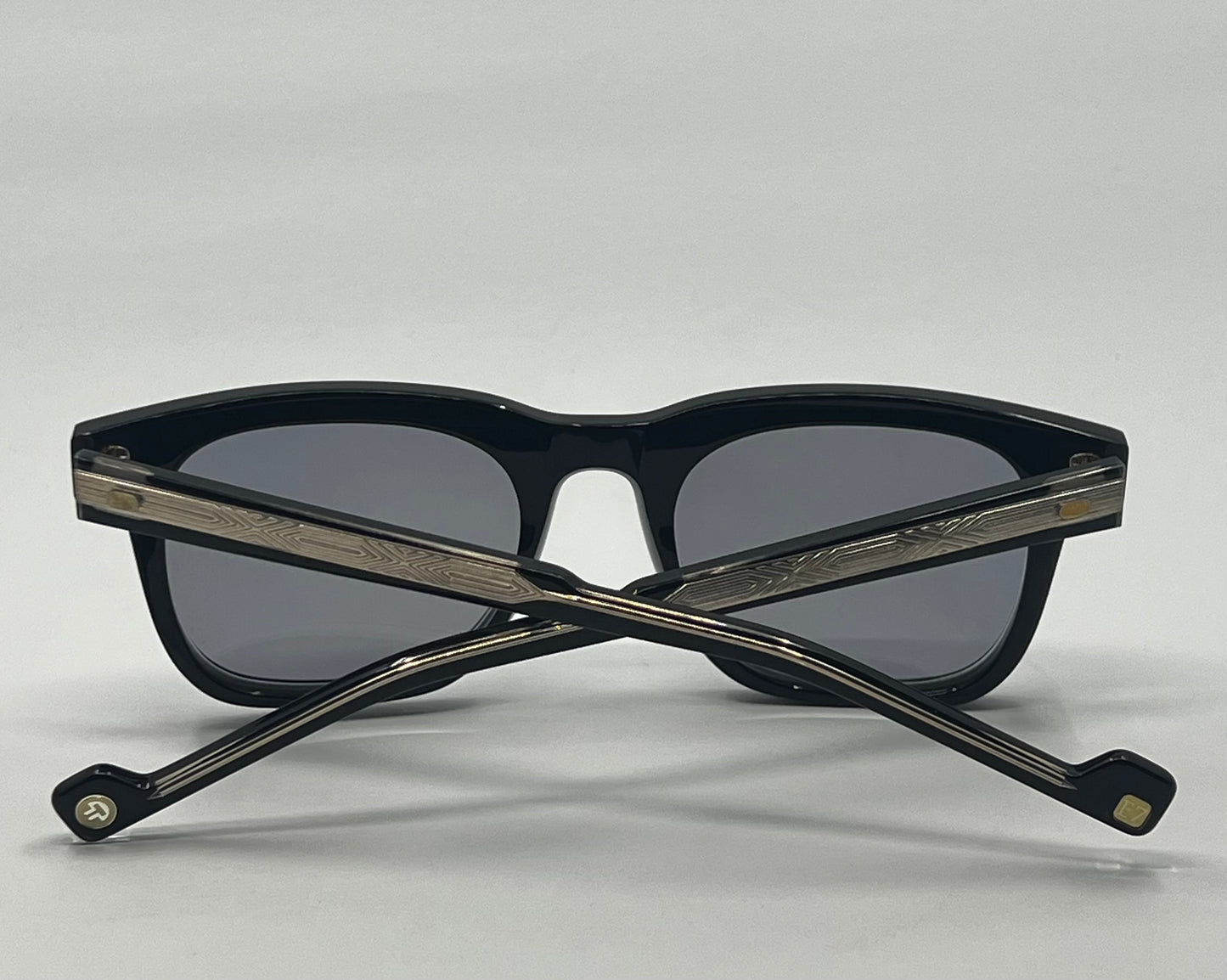 Entourage of 7 “Evander” Sunglasses w/New Solid Blue Custom Tinted Lenses-New/Unworn-Full Kit-Japan