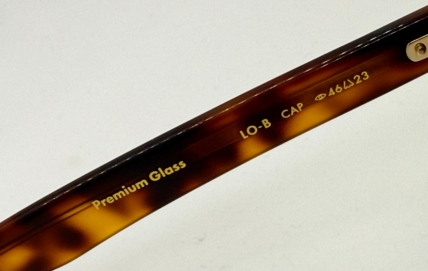 Garrett Leight LO-B Cap Sunglasses 46-23/Premium Glass-Tortoise-New/Unworn-Full Kit