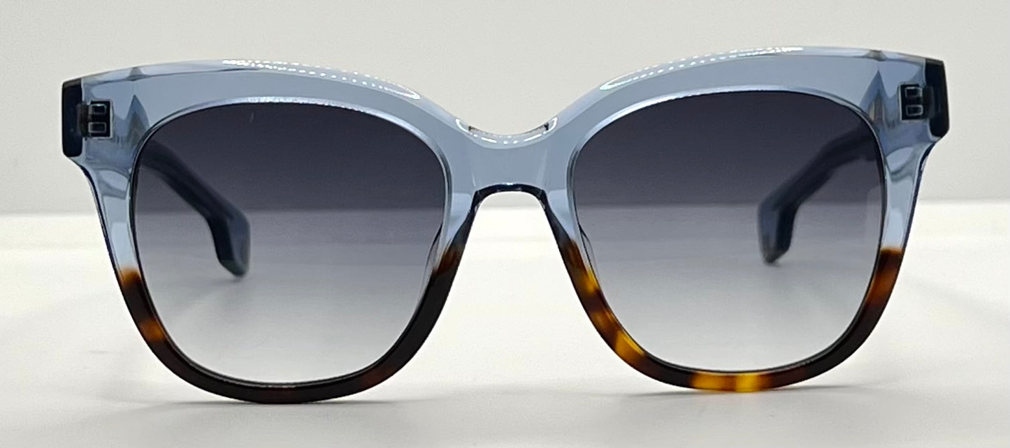 Entourage of 7 Rosemead 51-23-140 Blue/Tortoise Fade Grey Gradient Sunglasses New