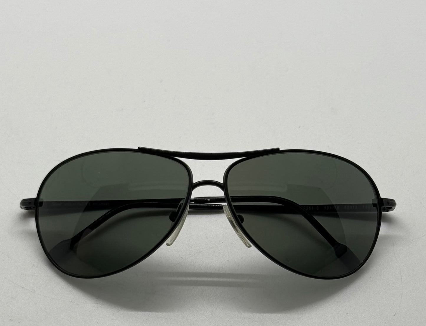 PERSOL 2256-S 594/58 Vintage Black Aviators w/ Polarized Lenses-Deadstock