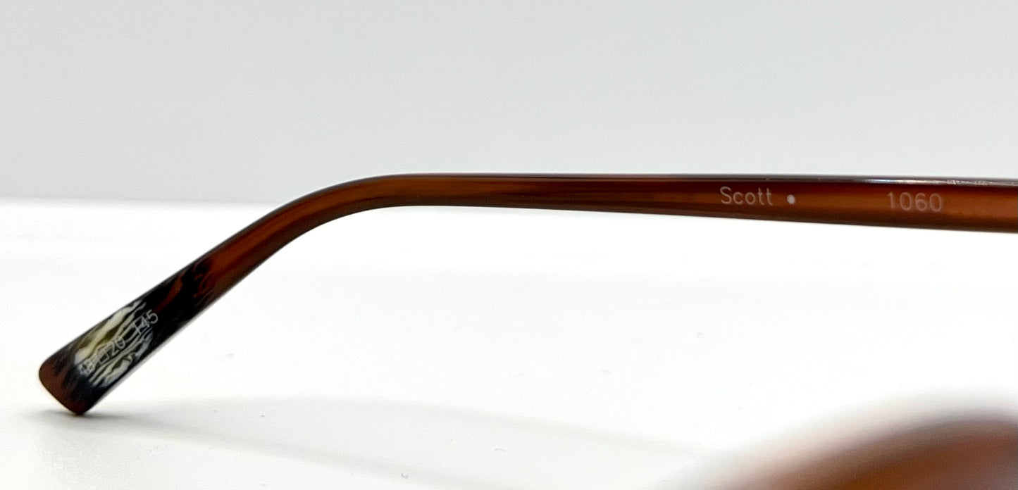 Kung Fu Eyes by Eve D – Model SCOTT 1060 – Handmade in Germany w/New, Custom Brown Gradient Lenses