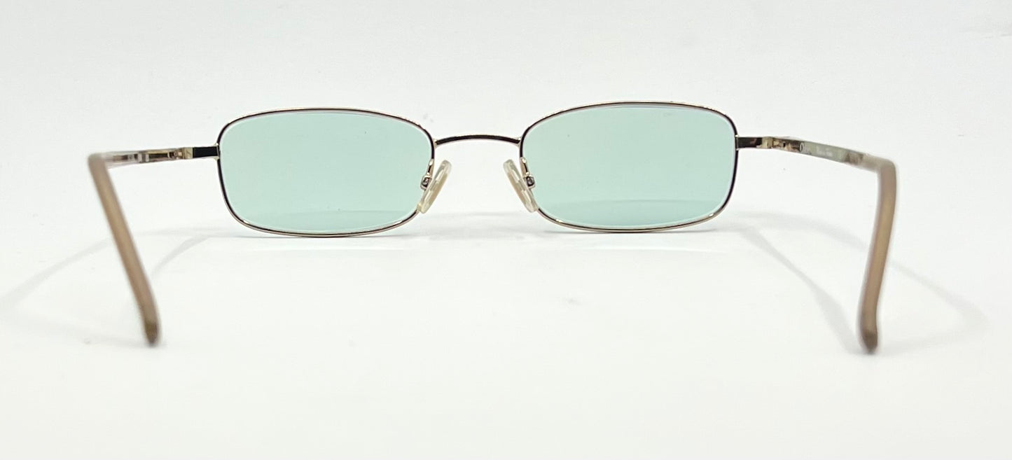 Chloé CL1110 C04 Gold Y2K Sunglasses w/ New Second Chance Customs Day/Night Lenses