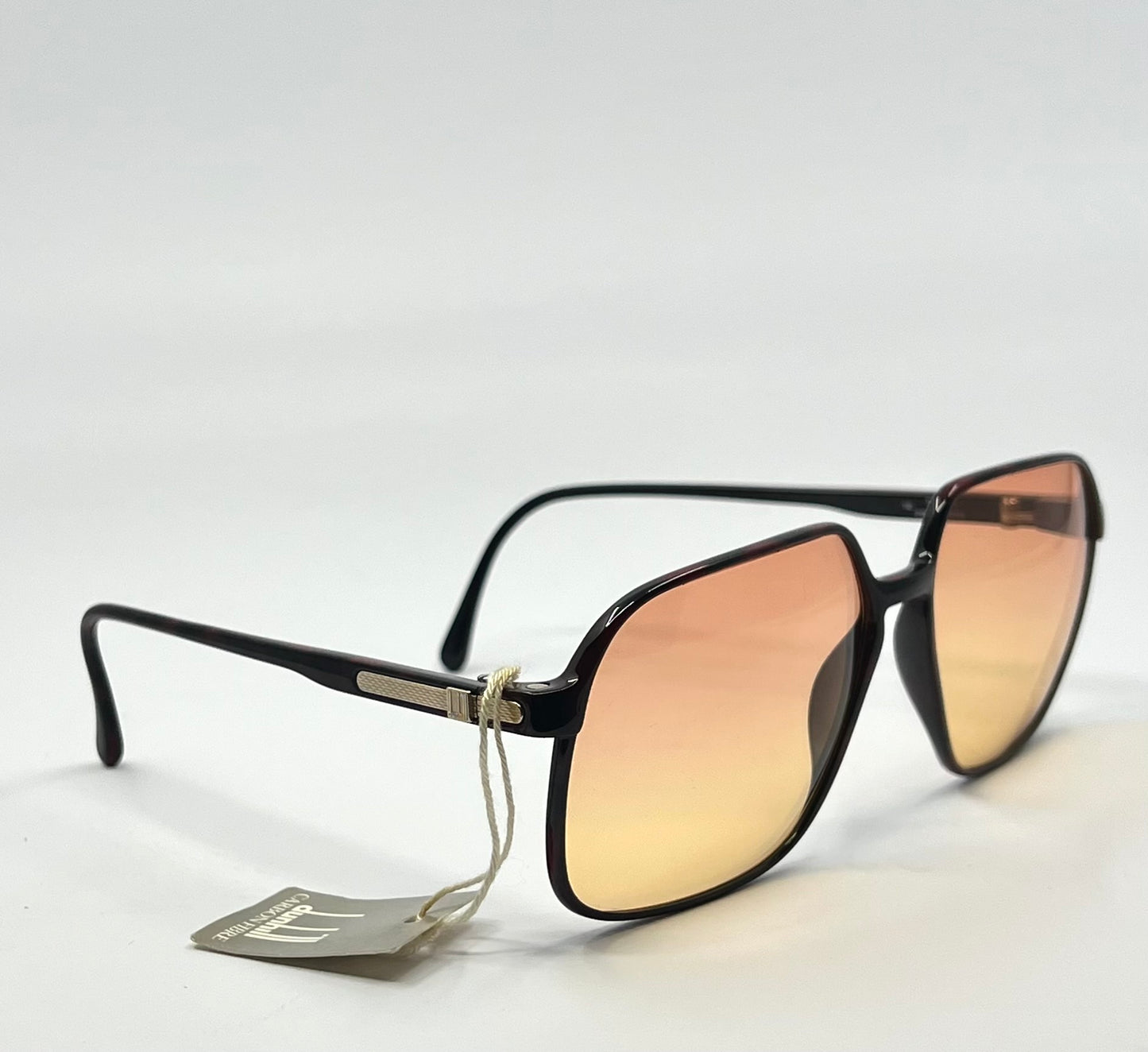 Dunhill 6106 Carbon Fibre Vintage Sunglasses Vintage w/New, Custom Lens + Original Cylindrical Case