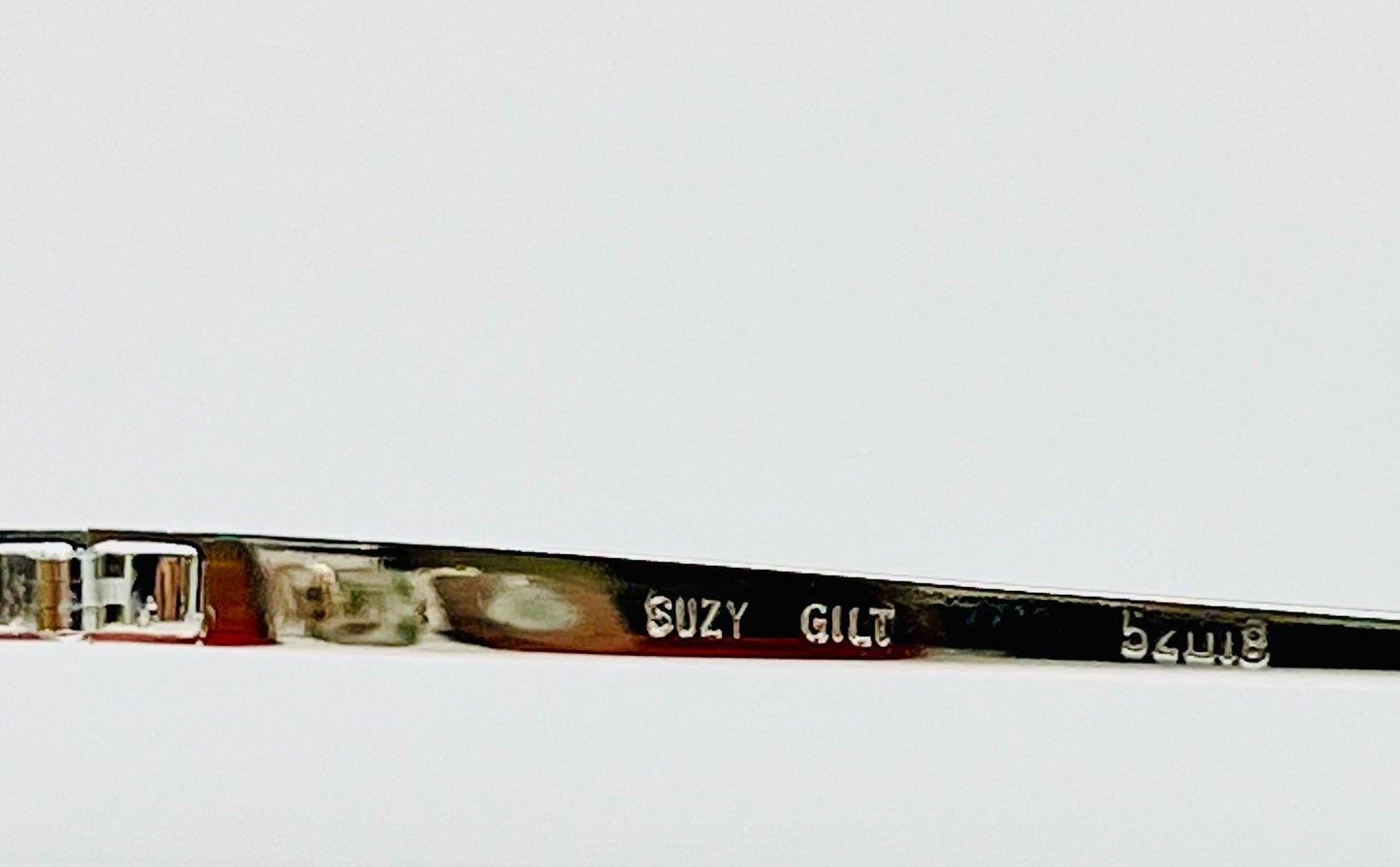NOS SUZY GILT Vintage Silver Aviator Sunglasses w/New, Custom Sunset Fade Gradient Lenses