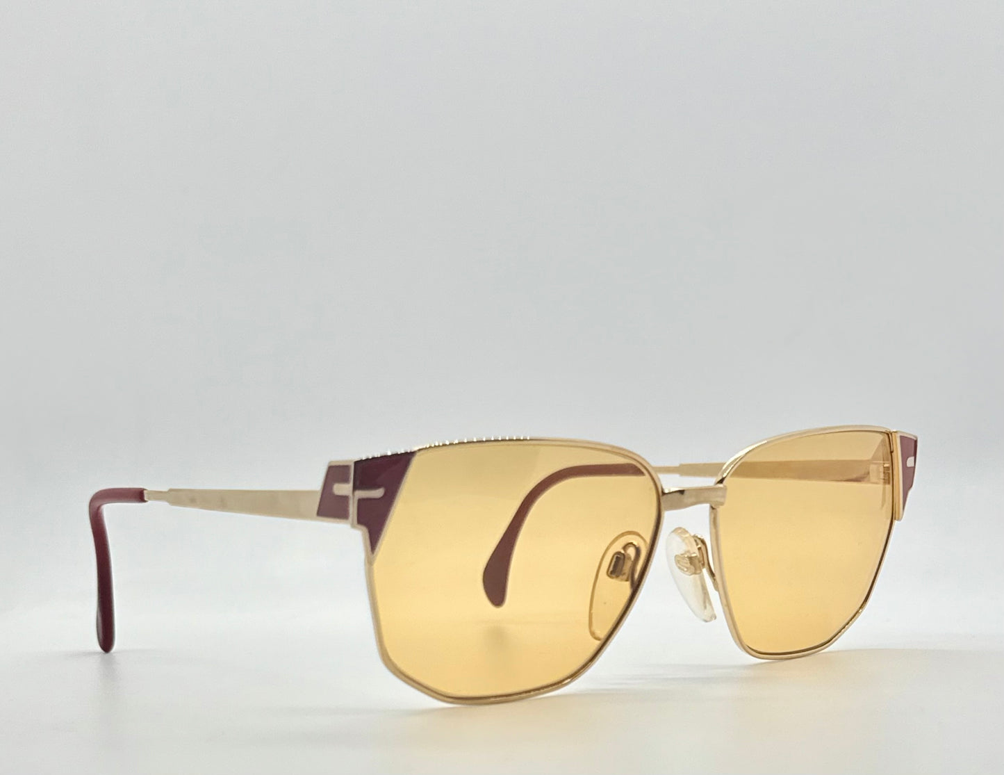 Silhouette M6114 / V6020 Vintage Sunglasses 55mm| w/New Amber Day/Night Custom Lenses | Deadstock Austria
