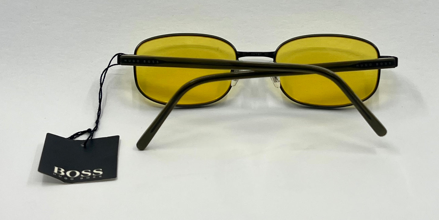 Hugo Boss HB5736 GN Y2K Y2K Vintage Sunglasses – Original Yellow Lenses-Deadstock/Unworn