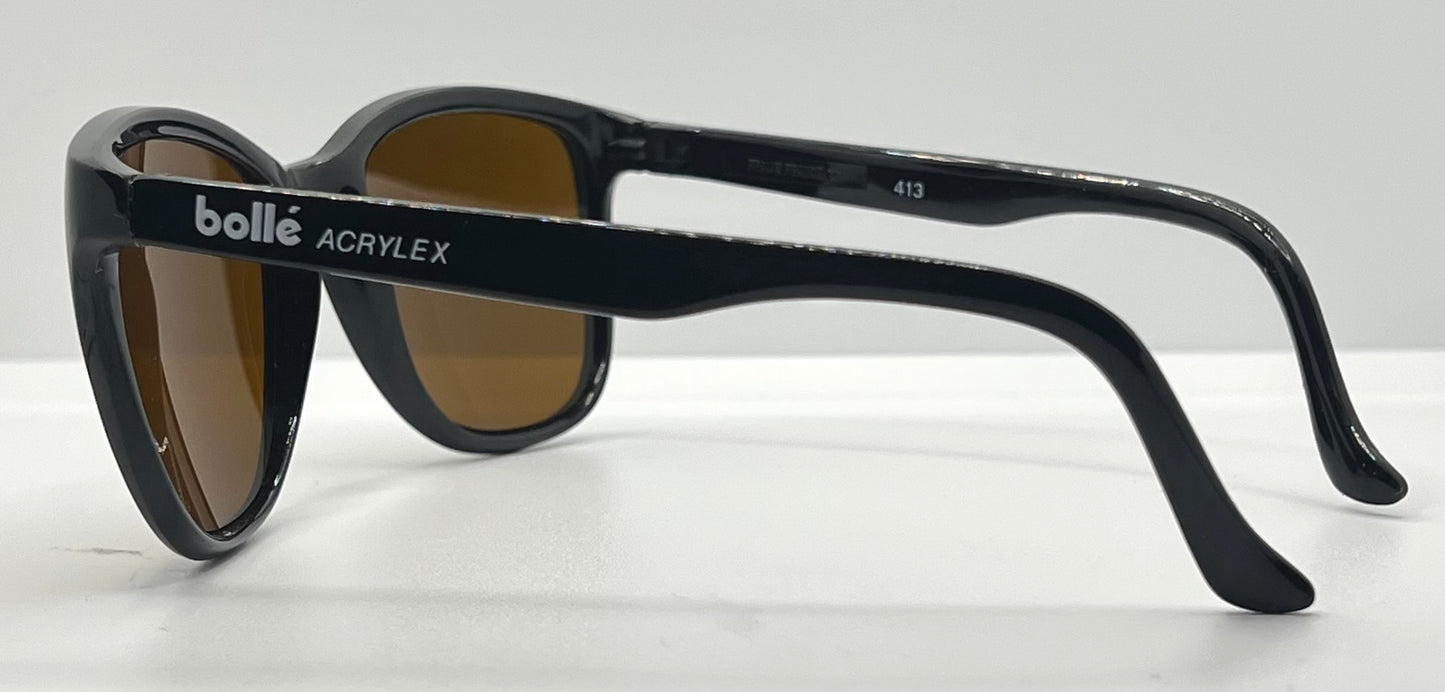 Bollé Acrylex 413 Vintage Sunglasses – Made in France – Amber Lenses – Rare - Deadstock