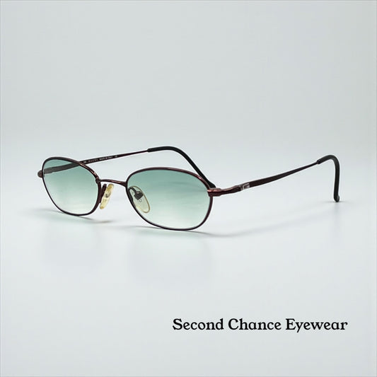 Gucci GG2647 7XG Y2K Vintage Sunglasses-New Custom Aqua Gradient Tinted Custom Lenses