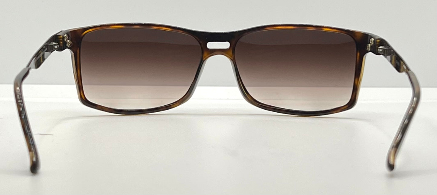 Gucci GG1588/S QZUEJ Tortoise Wrap Sunglasses w/New, Custom Gradient Lenses-Original Case-Italy