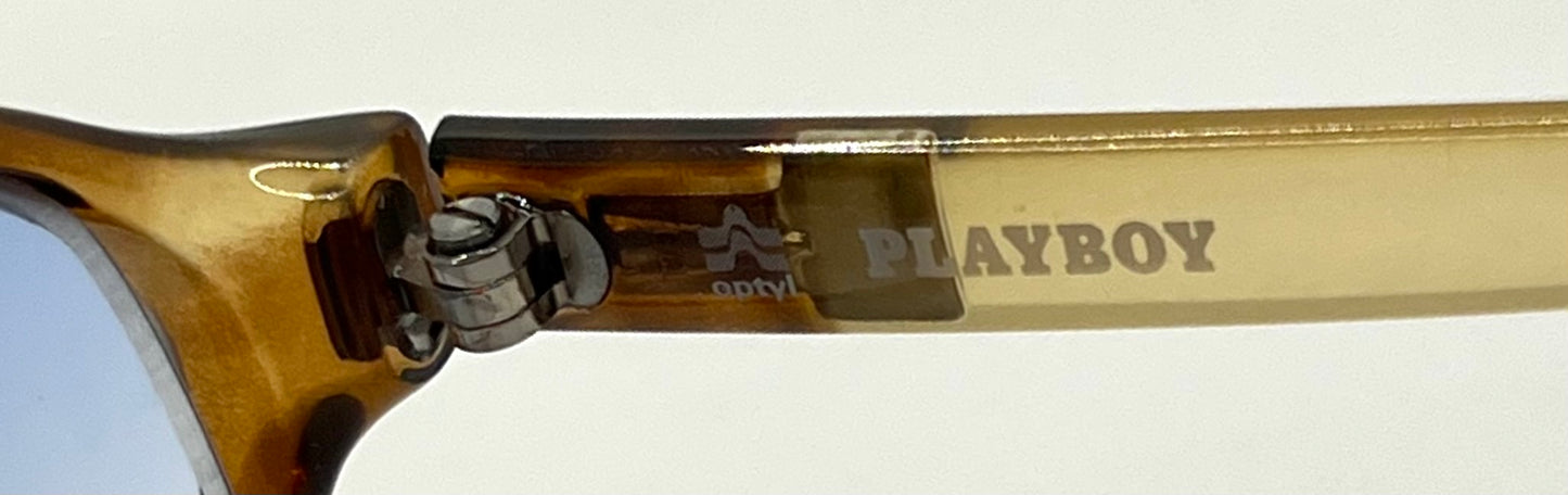 Playboy 4548 80 Vintage Sunglasses w/New Sky Blue Gradient Custom Day/Night Tinted Lenses-56mm