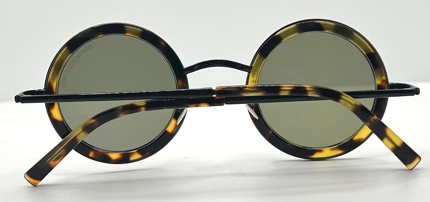 Cutler and Gross 1277 C03 Round Tortoise Sunglasses– New/Unworn-Full Kit-44mm