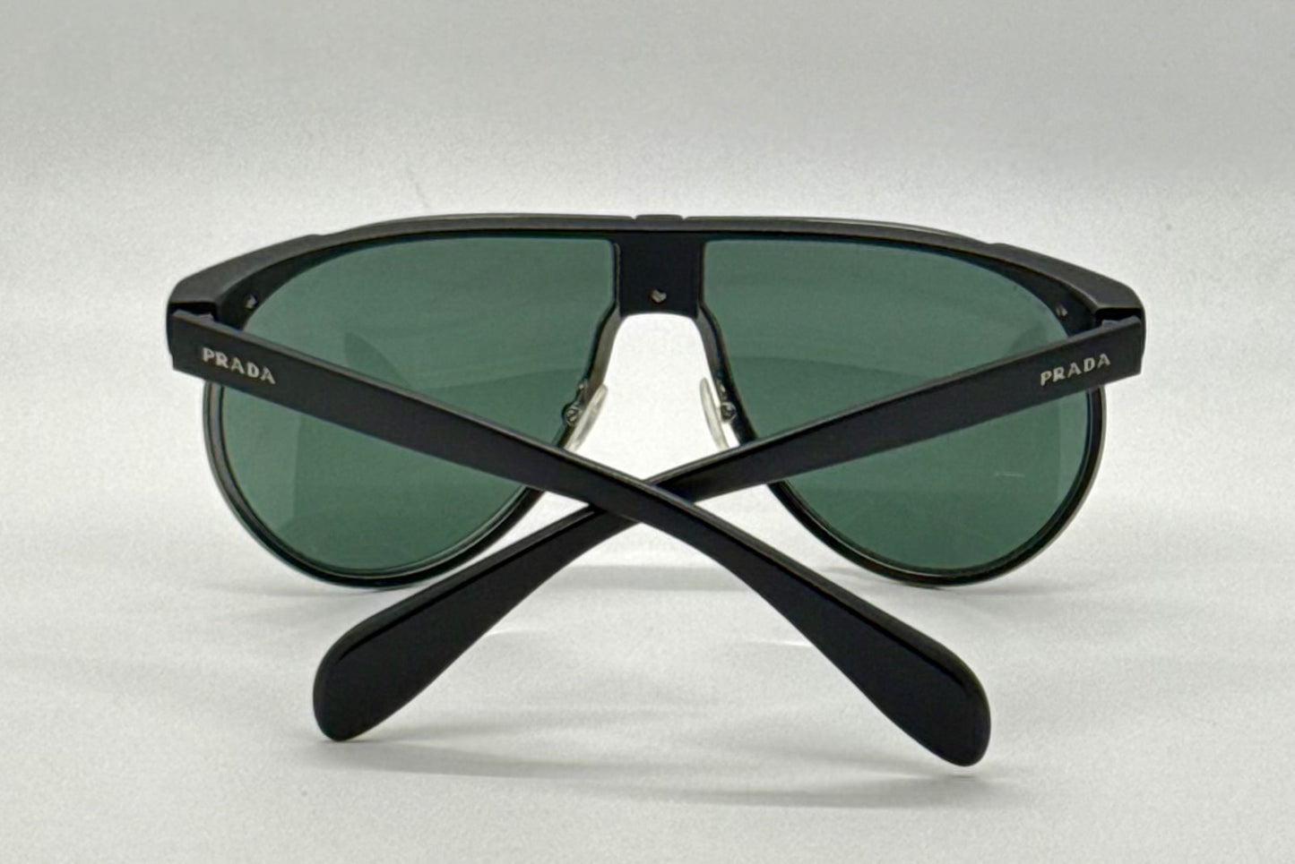 Prada SPR23P Sunglasses Deadstock Unworn Full Kit Made Italy Navigator