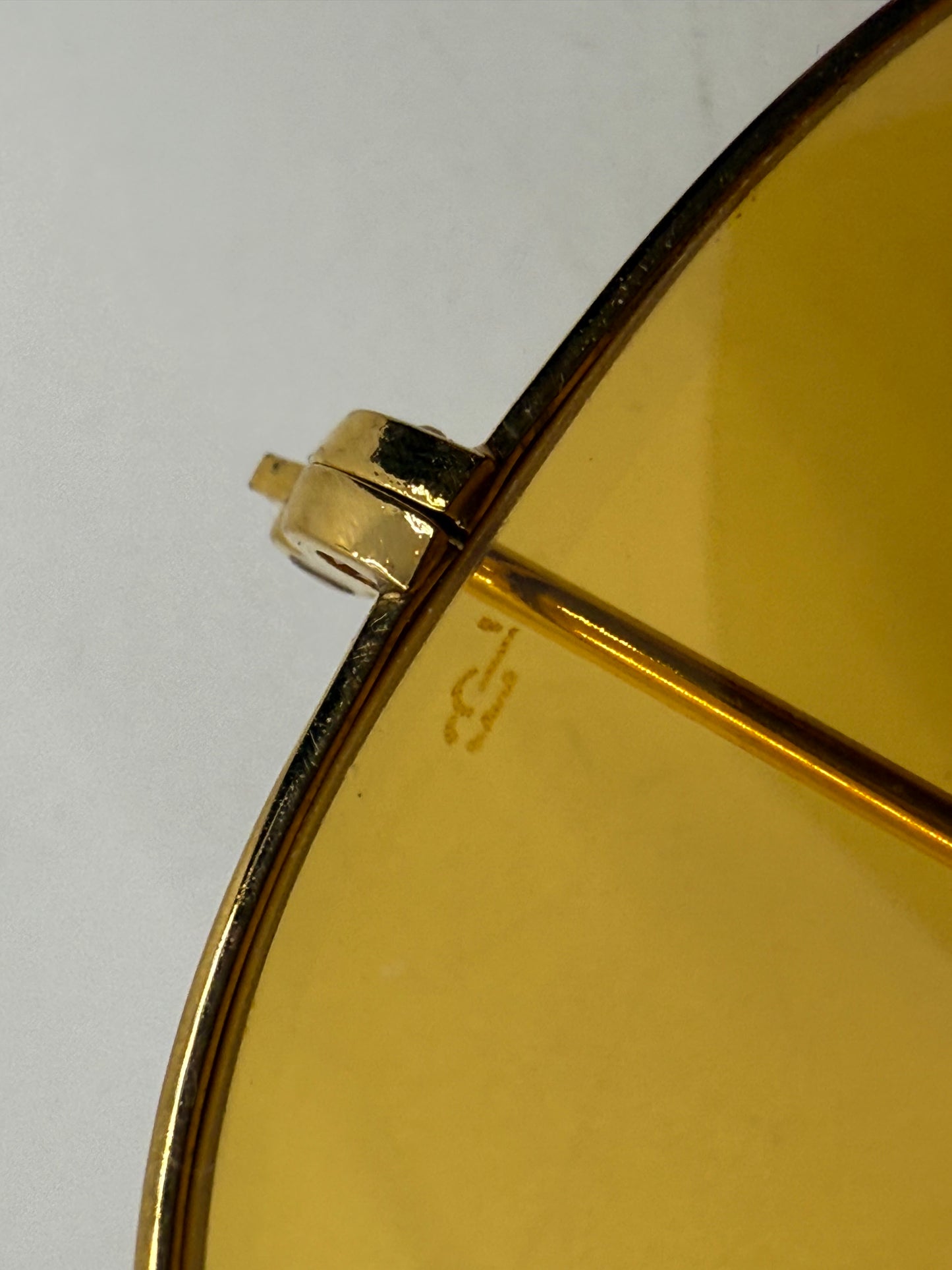 B&L Ray-Ban Shooter Arista Gold 62-8 Ambermatic USA Vintage Sunglasses Case