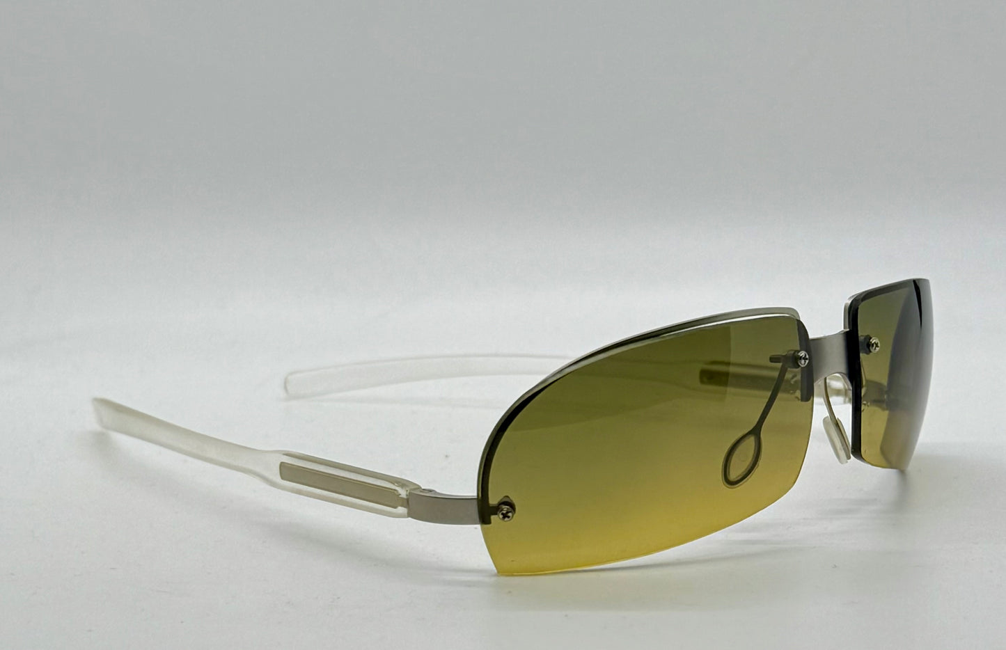Prada SPR 72A Vintage Shield Sunglasses-Gradient Lenses-Y2K-Italy-Deadstock/New