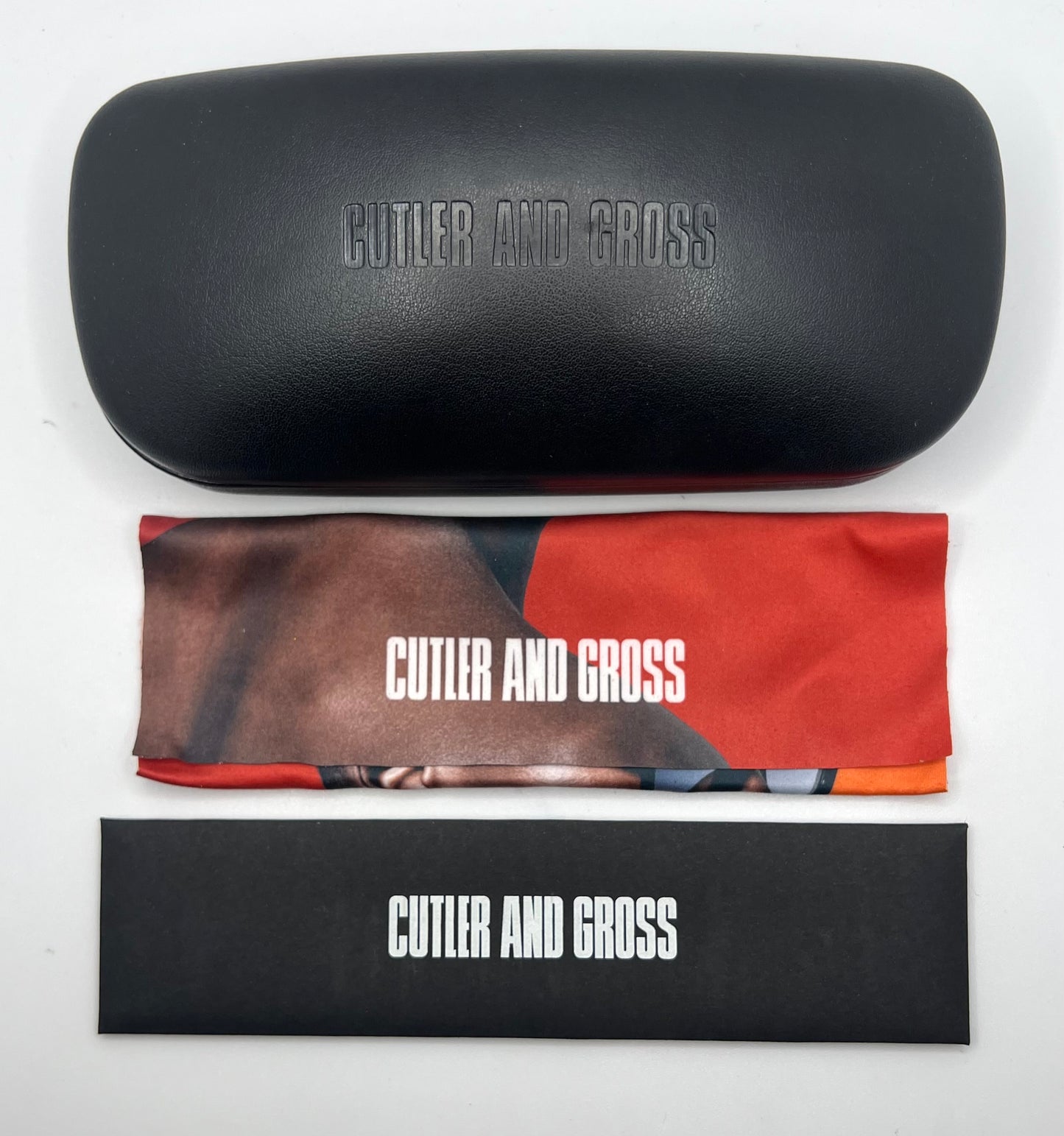 Cutler and Gross 1277 Round Sunglasses Gold/Black/White-New/Unworn-Full Kit-44mm