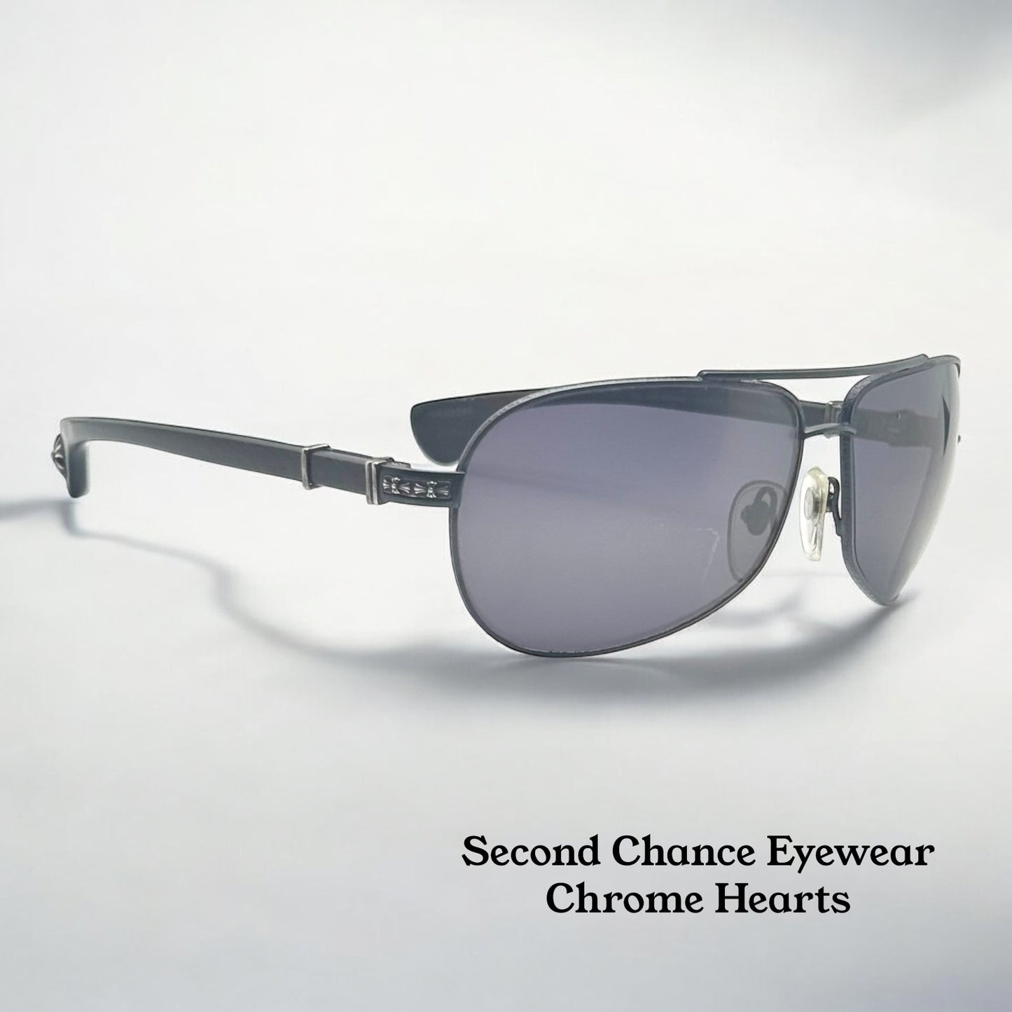 Chrome Hearts Grand Beast II Sunglasses – Frost Mirror Lenses – Full Kit – Rare