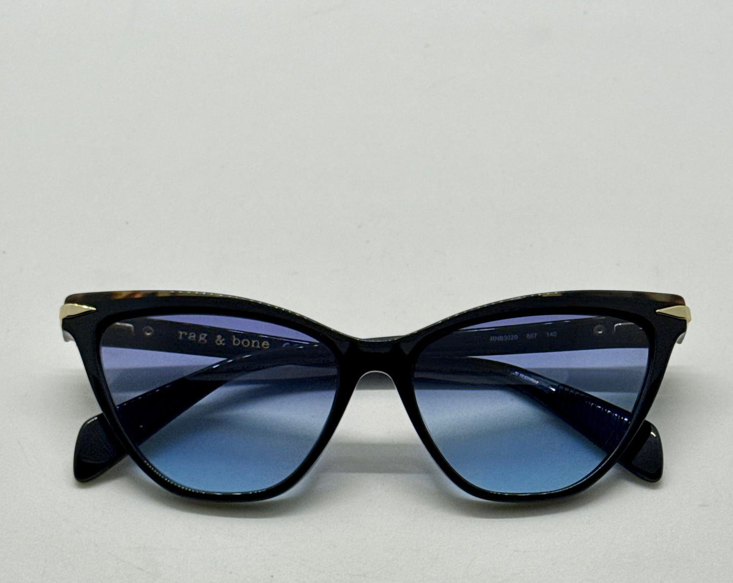 Rag & Bone RNB3020 807 Cat-Eye Sunglasses w/New Gradient Blue Custom Lenses-New/Unworn
