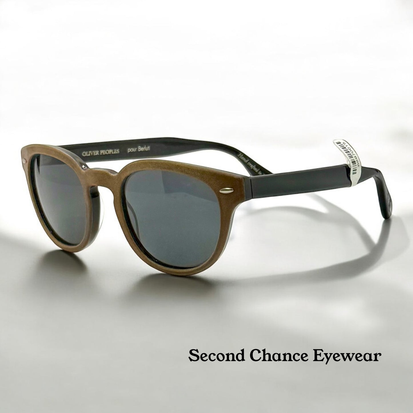 Oliver Peoples BERLUTI Sheldrake Leather Sunglasses OV5036SQ-FULL KIT
