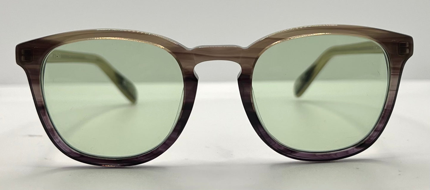 Kung Fu Eyes by Eve.D. 1031 with New, Custom Green Tint Lenses-Y2K Sunglasses