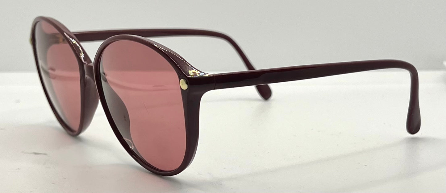 Silhouette Vintage Sunglasses w/New Solid Rose Custom Lenses-Unworn/NOS-Austria