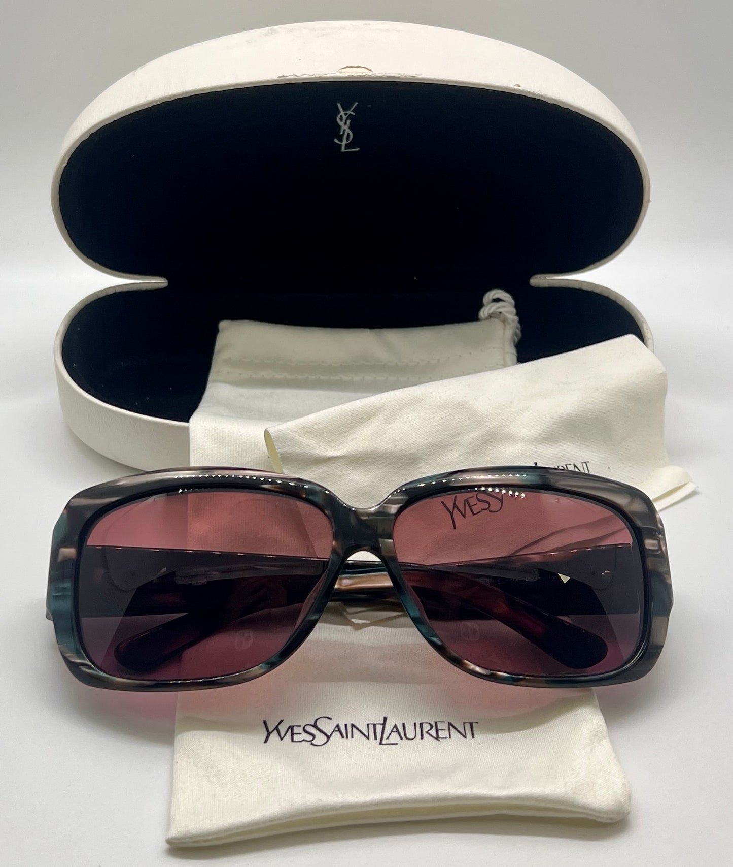 YSL Vintage Sunglasses-Mod. 6150S-1990s Deadstock-FULL KIT-Made in Italy