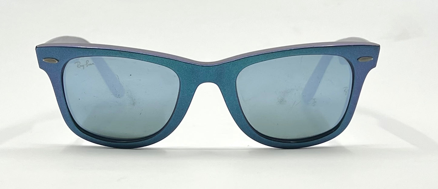 Ray-Ban RB2140 Wayfarer Cosmo Collection Mercury Blue Iridescent 50-22