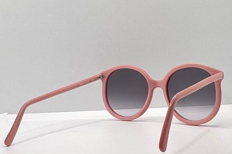 Anglo American Optical MOD.151 Vintage Round Sunglasses-Peach Frame-Gradient Lenses