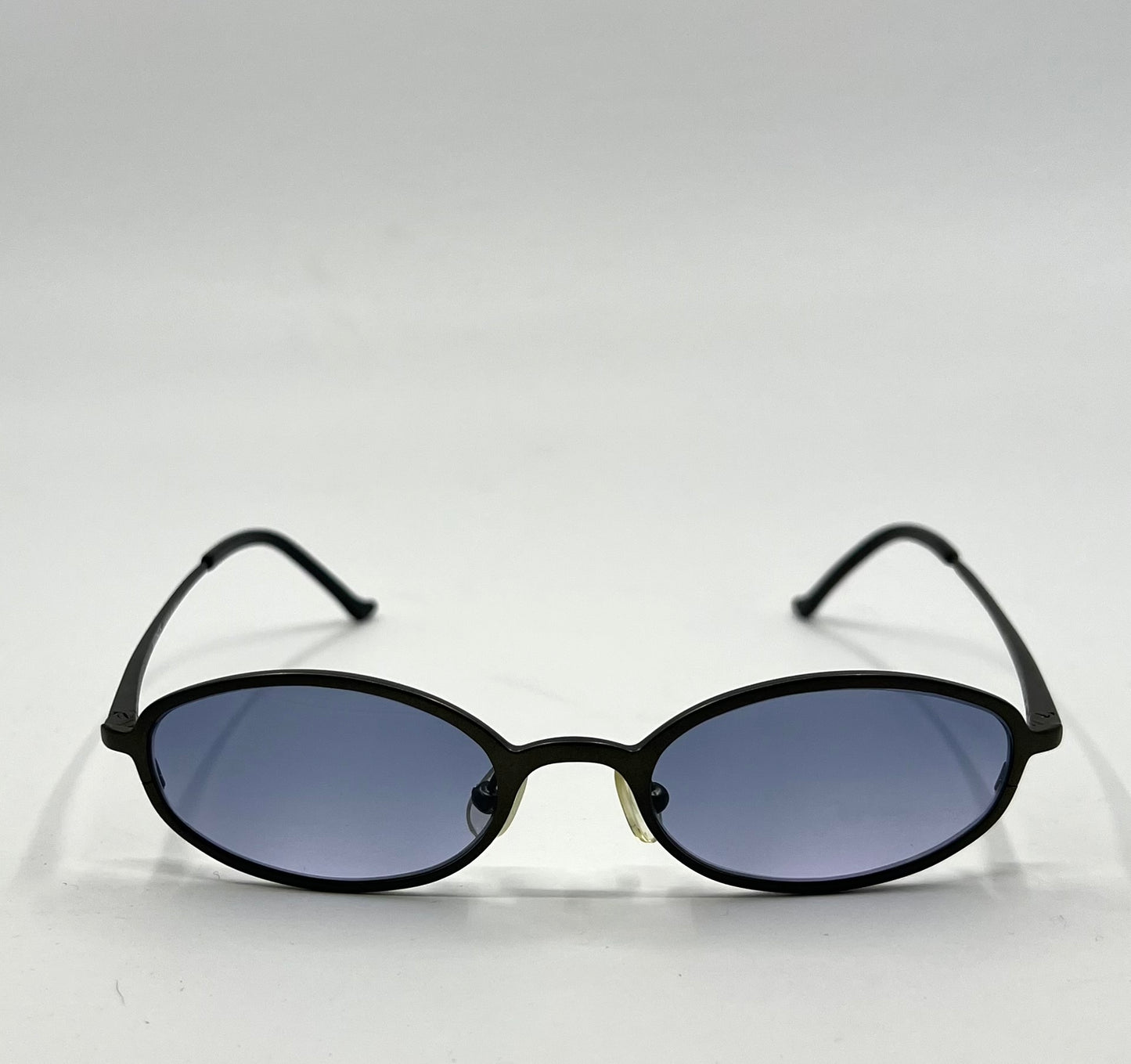 Versus by Versace Titanium Oval Sunglasses w/New Blue Tinted Custom Lenses/47-18mm