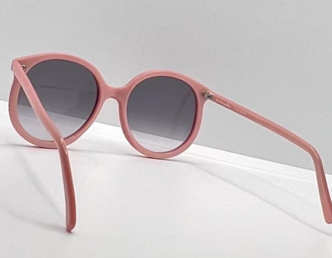 Anglo American Optical MOD.151 Vintage Round Sunglasses-Peach Frame-Gradient Lenses