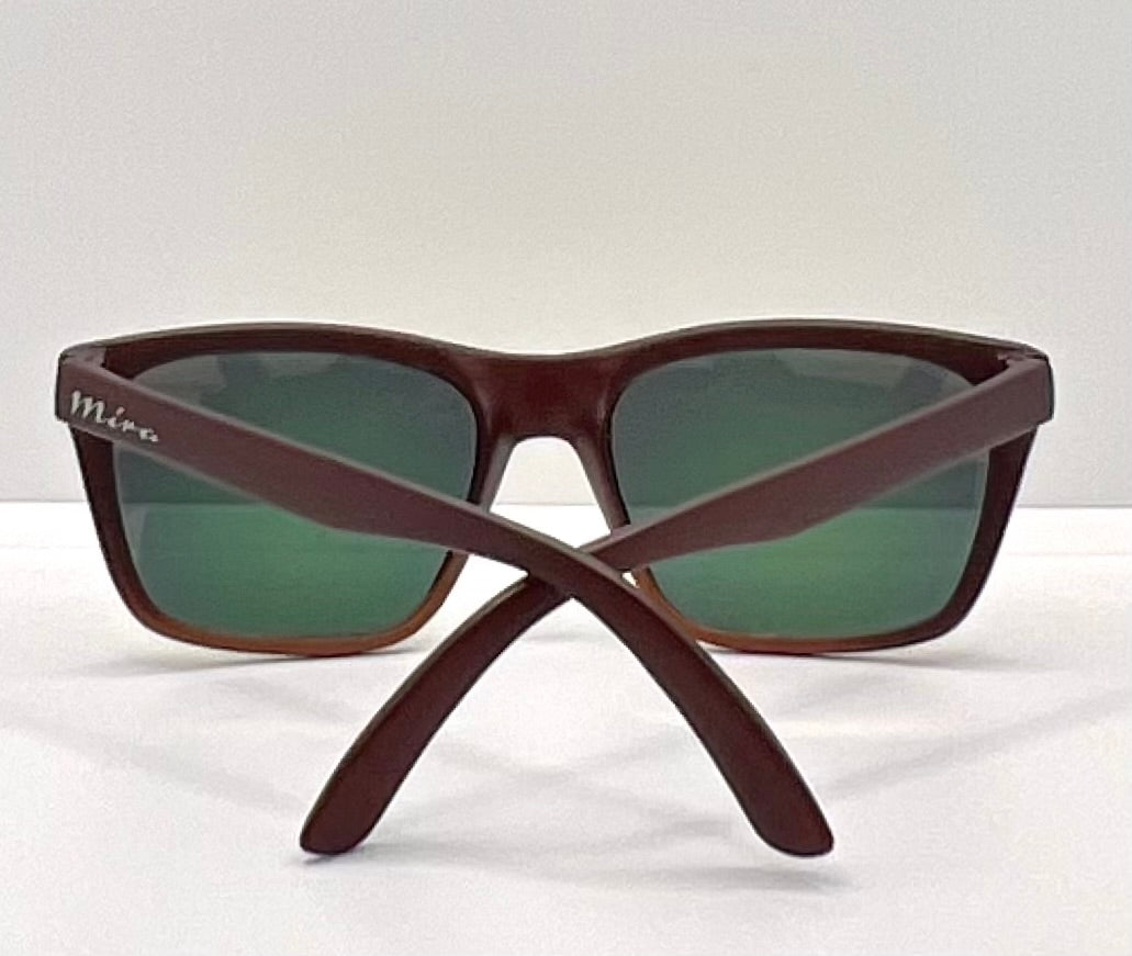 Mira M45 Vintage Sunglasses – Matte Red Frame w/ Yellow Mirror Lenses – NOS